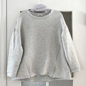 Soft Grey Cotton Blend Maternity & Nursing Sweatshirt